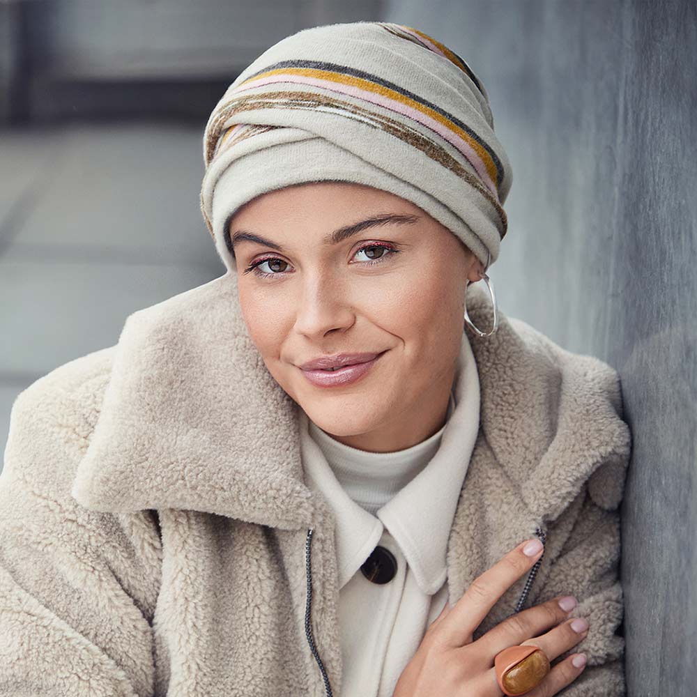 HocZoya V Turban autumn Stripes - Hiusextra