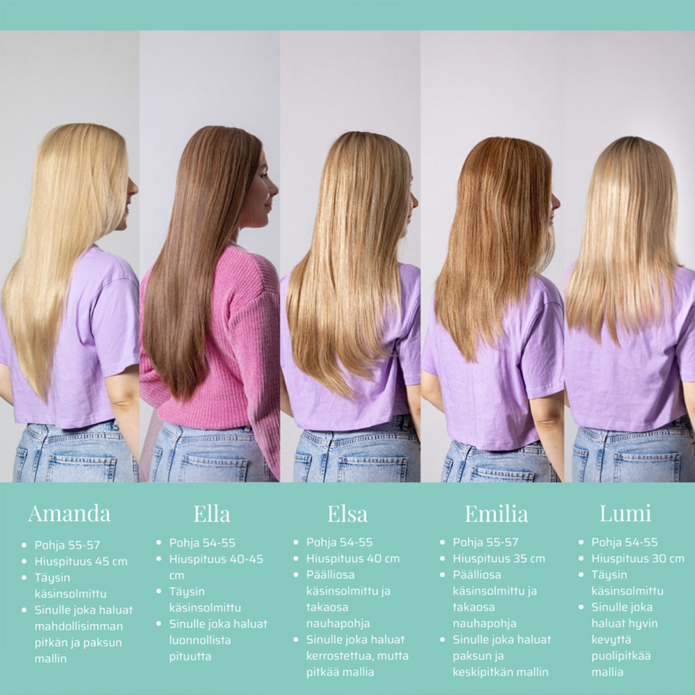 Lumi aitohiusperuukki 30 cm