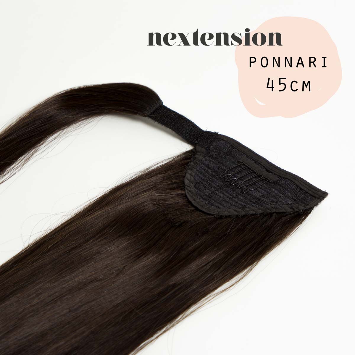 Aitohiusponnari 45cm Väri #1B Lakritsi