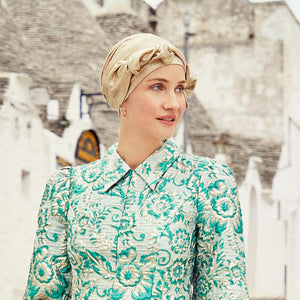 Beatrice turbaani (pellava)
