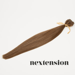 Nextension Clip-on hiustenpidennys 50cm Väri #8 Vaalea Kaakao