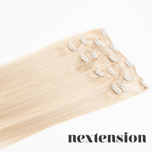 Nextension Clip-on hiustenpidennys 50cm Väri #60 Viileä Maitojäätelö