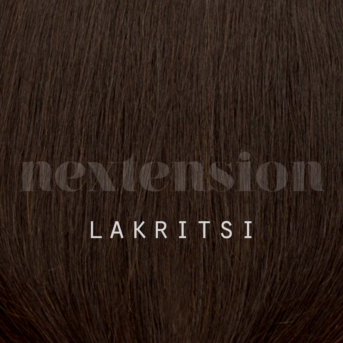 Aitohius poninhäntä 45cm Väri #1B Lakritsi